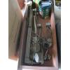 Image 2 : TRAY W/ASST. HAMMERS, STRIKERS, WIREBRUSHES, GAUGES, CUTTING TORCH, ETC.