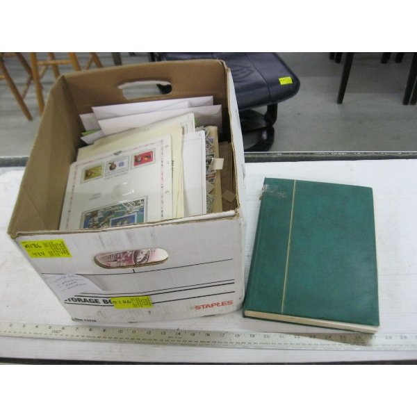 ASST. STAMP ALBUMS, PAGES, ENVELOPES, ETC.