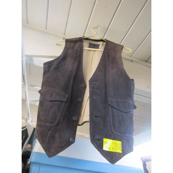 LEATHER VEST, SZ?