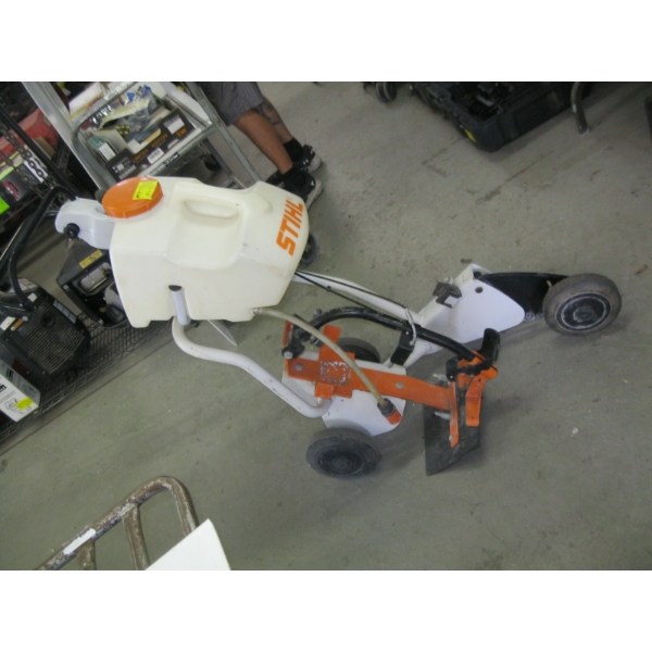 STIHL CUTTING CUTOFF SAW HOLDER FOR ROLLING CUTS