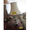 Image 1 : CHINA BASED TABLE LAMP W/FIGURINES