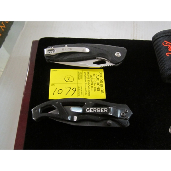 GERBER & A BUCK FOLDING KNIVES