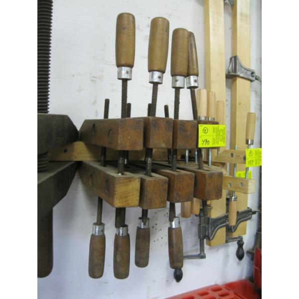 4 WOODEN CLAMPS