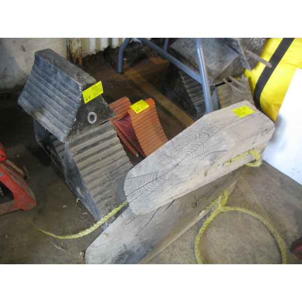 2 PR OF WHEEL CHALKS PLUS EXTRAS