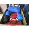 Image 1 : BAG W/MISC. HAT, PURSE & BOX W/PACK PILLOW, BACKPACK, WATER BAG, ETC.