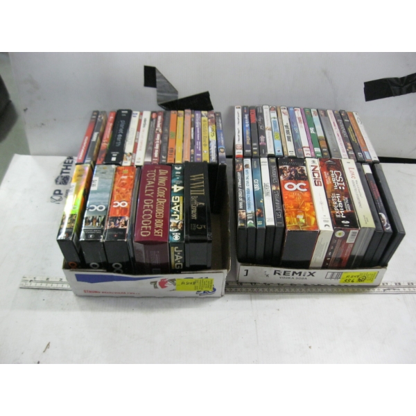 2 FLATS OF DVDs & BOX SETS