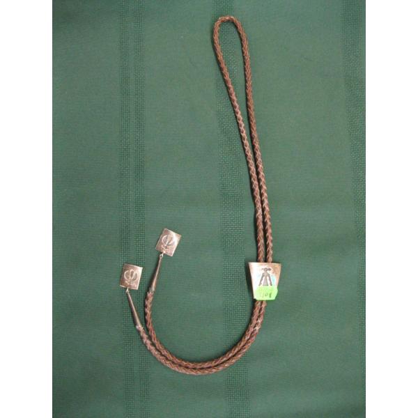 TURQUOISE & SILVER BOLO TIE