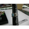 Image 6 : 2 SILVER & TURQUOISE RINGS, SZ 6 & 8.5