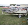 Image 4 : HOUSTON GLASS CRAFT 12.5' FIBERGLASS BOAT W/ASST. ITEMS INSIDE
