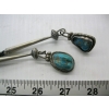 Image 3 : SILVER W/LG. TURQUOISE STONE BOLO TIE, STAMPED STERLING, JLB