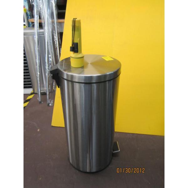 STAINLESS STEEL ROUND GARBAGE CAN