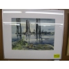 Image 1 : ORIGINAL FRAMED WATERCOLOR, SIGNED