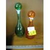 Image 1 : 2 ITALIAN GLASS VASES W/STOPPERS