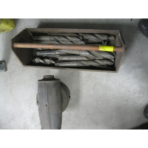 TOOLBOX W/ASST. LG. DRILL BITS
