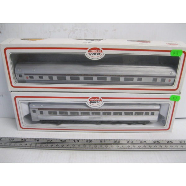 2 PASSENGER TRAIN CARS