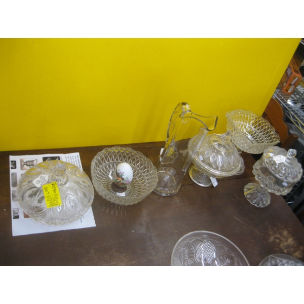 ASST. VINTAGE GLASSWARE