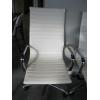 Image 1 : HIGHBACK WHITE & CHROME OFFICE CHAIR