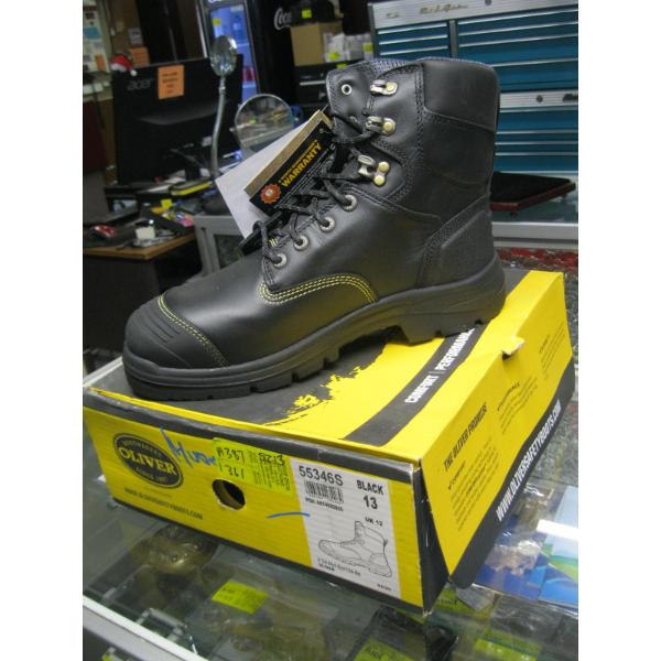 NEW PAIR OF SZ 13 OLIVER SAFETY STEEL TOE BOOTS