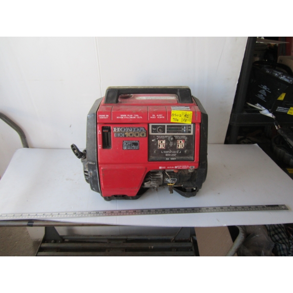 "AS IS" HONDA EX1000 GENERATOR- RUNS BUT WON'T STAY RUNNING
