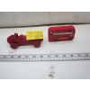 Image 1 : CAST IRON RACE CAR & DOUBLE DECKER BUS