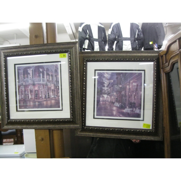 PAIR OF MATCHING FRAMED PRINTS