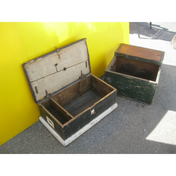 2 - WOODEN VINTAGE BOXES