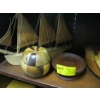 Image 5 : WOODEN SAILING SHIP, WICKER DUCK, WOODEN CONTAINER, ETC.