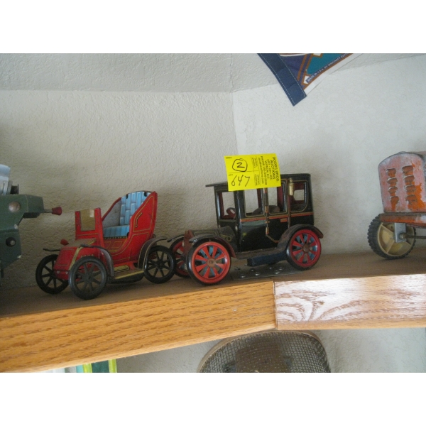 2 TIN CARS