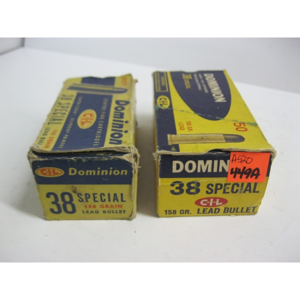 DOMINION CIL .38 SPECIAL 158GR|2X 50 CARTRIDGES