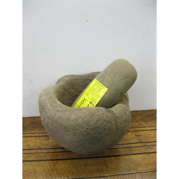 INDIGENOUS ROCK MORTAR & PESTLE