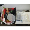 Image 3 : 2 BOXES OF MISC. MIXING BOWLS, OFFICE ITEMS, ETC.