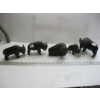 Image 1 : 5 BUFFALO IRONWOOD FIGURINES