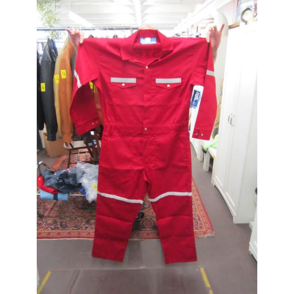 2 NEW RED SZ 46 COVERALLS