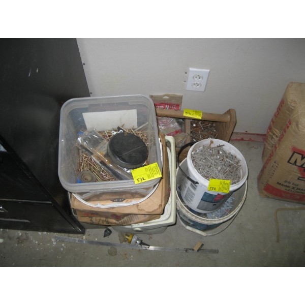 ASST. NAILS, SCREWS, ETC.
