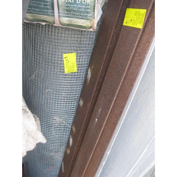 ROLL OF WIRE, MISC. FLAT STEEL, ETC.