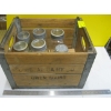 Image 1 : VINTAGE BOX W/COLLECTOR CANNING JARS