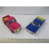 Image 1 : BLUE CHEVY IMPALA DIECAST & PINK CHEVY TRUCK DIECAST