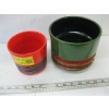 Image 1 : 1 WEST GERMAN MCM PLANT POT & 1 HOLLAND PLANT POT