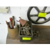 Image 2 : MISC. BRASS VALVES, WOODEN HANDLE MOLD, VINTAGE MATCH HOLDER, ETC.