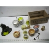 Image 1 : MISC. METAL FIGURINE, HAND PAINTED CHINA, ETC.