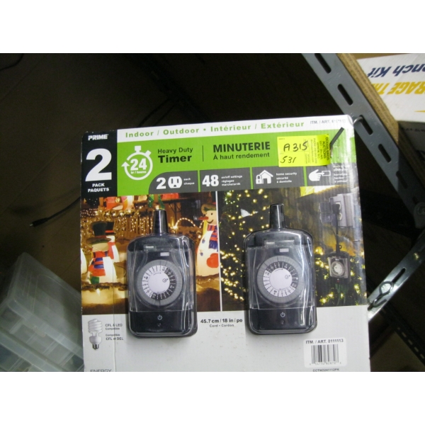 2 - 24 HOUR ELECTRIC TIMERS