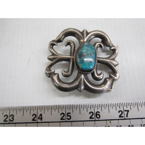 NAVAJO BELT BUCKLE - MARKED