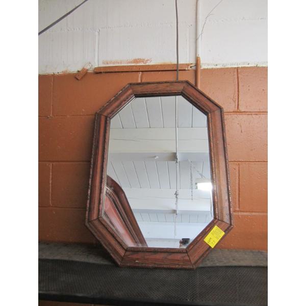 OAK FRAMED MIRROR