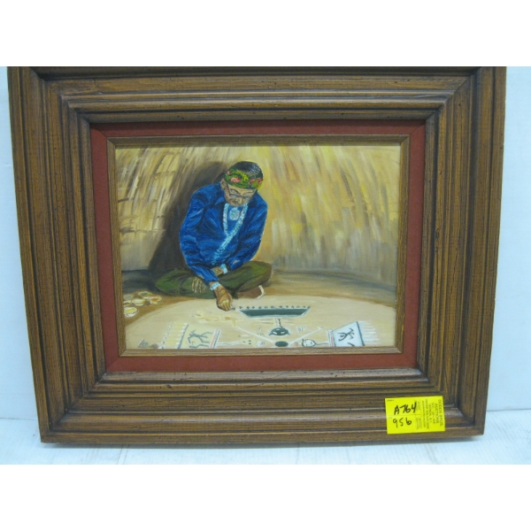 ORIGINAL OIL ON CANVASS "APACHE GRANDMA", N. LEE KOFFSKI