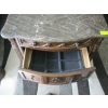Image 3 : MARBLE TOP LG. 3 DRAWER NIGHTSTAND