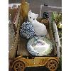 Image 1 : WOODEN CAR, CARVED FIGURINE, CAT FIGURINE, ETC.