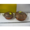 Image 2 : 2 COPPER LIDDED POTS