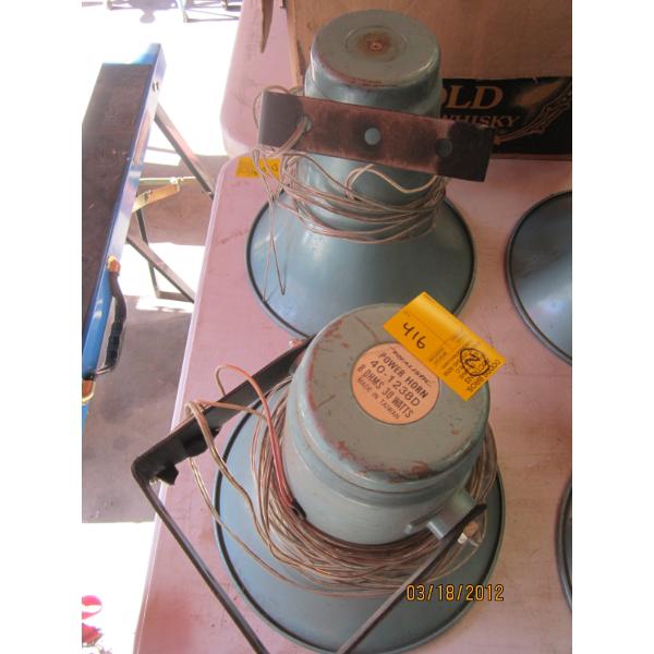 2 REALISTIC POWER HORN SPEAKERS