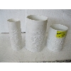 Image 1 : 3 GERMAN HUTSCHENREUTHER WHITE VASES