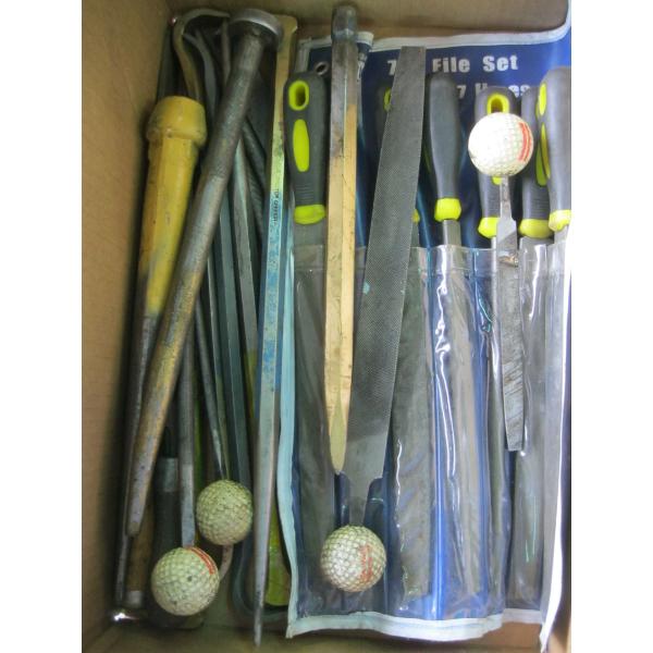 MISC. FILES, PRYBARS, CHISELS, ETC.